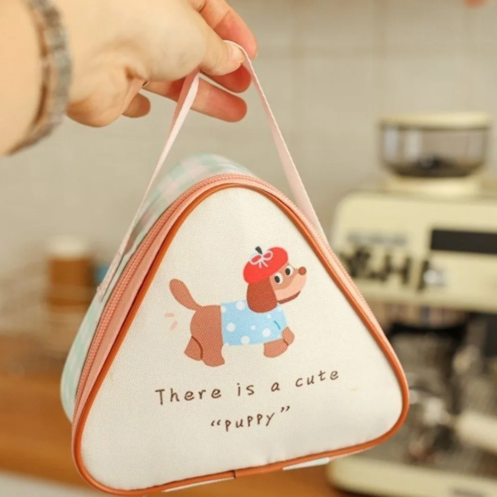 Oxford Fabric Insulated Breakfast Bag Animal Print Waterproof Thermal Food Tote Bag Handheld Thickened Aluminum Foil