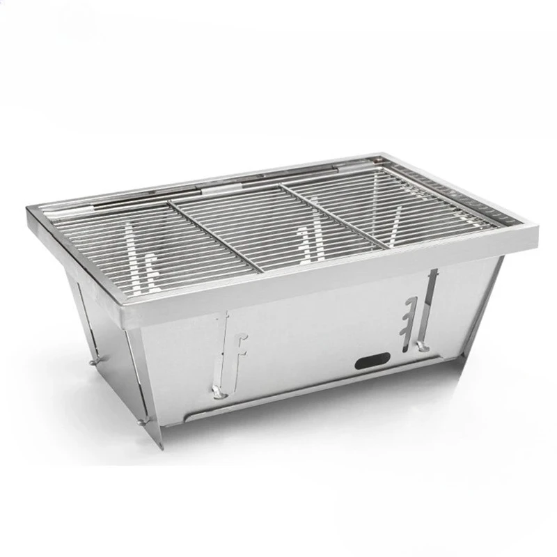 

Портативный складной гриль для барбекю из нержавеющей стали 304 с регулируемой мощностью огня