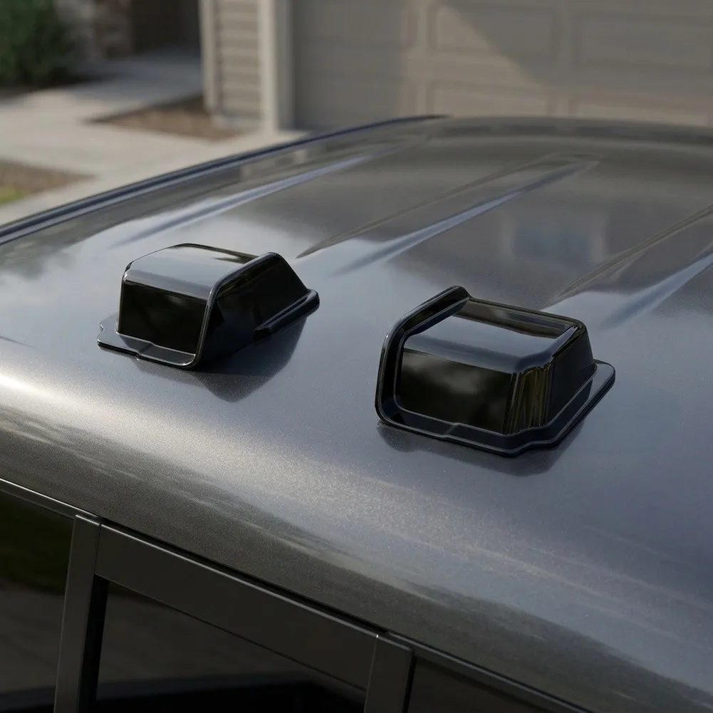2pcs Black Silicone /ABS New For Antenna Cover Trims For Toyota For Hilux 2026  Car Interior Accessories Truck Parts