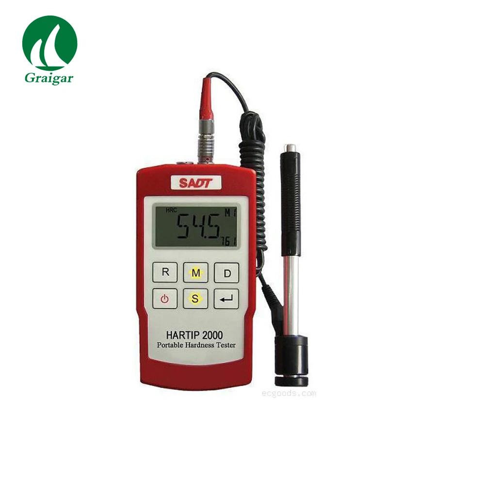 HARTIP-2000 Leeb Hardness Tester Digital HARTIP2000 Measuring Gauge LCD Display 999 Data For Memory
