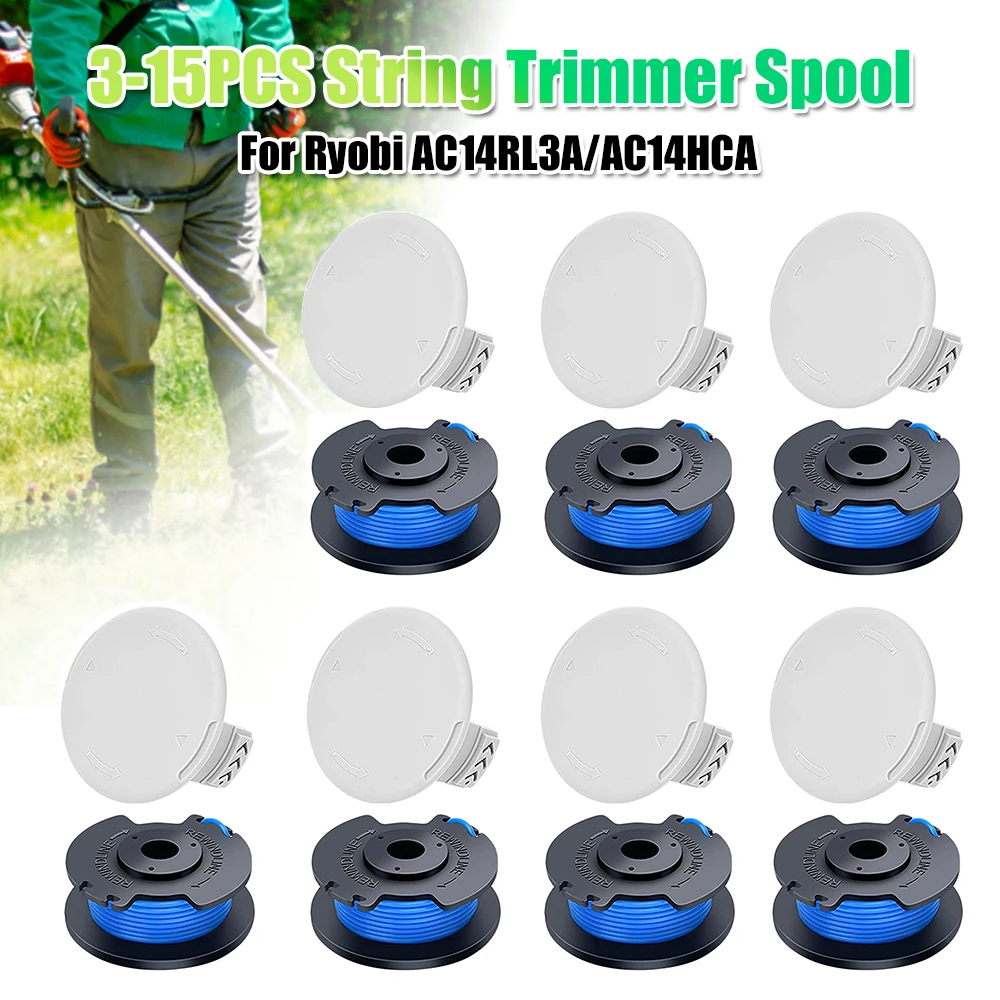 Professional Twisted Line Replacement Multifunctional Grass Cutting Rope String Trimmer Spool for Ryobi AC14RL3A/AC14HCA