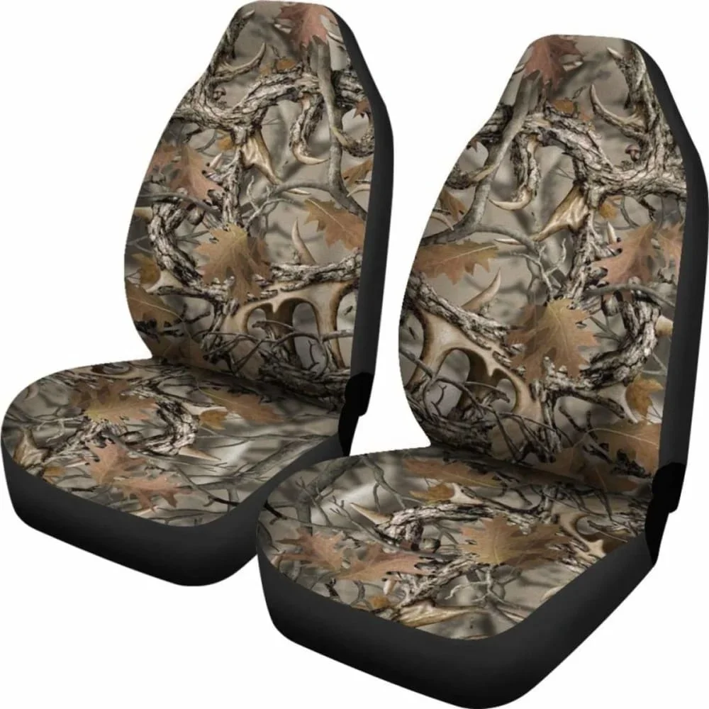 Camo Car Seat Cover 01 Hunting,Pack of 2 Universal Front Seat Protective Cover