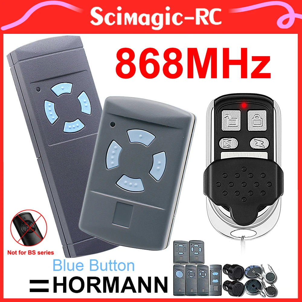 HORMANN HSM4 HS4 868MHz 차고 게이트 리모컨, HORMANN HSE2 HSE4 HSM2 HS1 HS2 HSZ1 HSZ2 HSP4 868 핸드 홀드 송신기