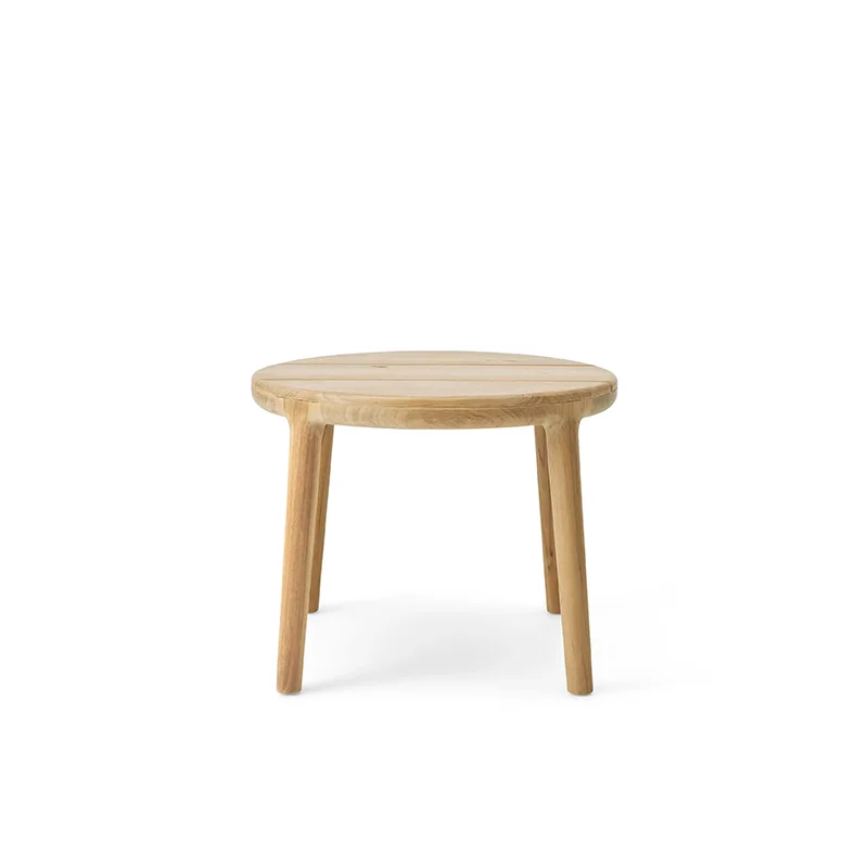 High Quality Sturdy Light Color Furniture Party Handmade Outdoor Round Teak Side Table