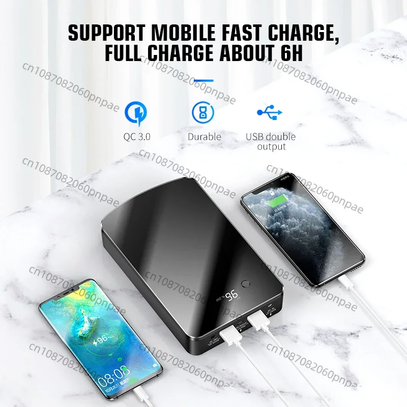 Gold Sellerfactory 2020 new PD DC QC3.0 charge 100w power bank 40000 mah portable powerbank for laptop for business travel 4