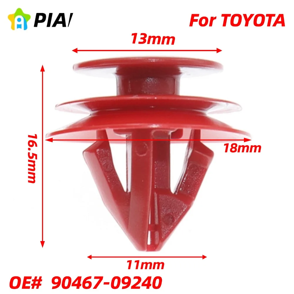 20PCS OE#90467-09240  Nylon Upper Quarter Panel Retainer Clips for Toyota Lexus Tacoma Camry C-HR Prius