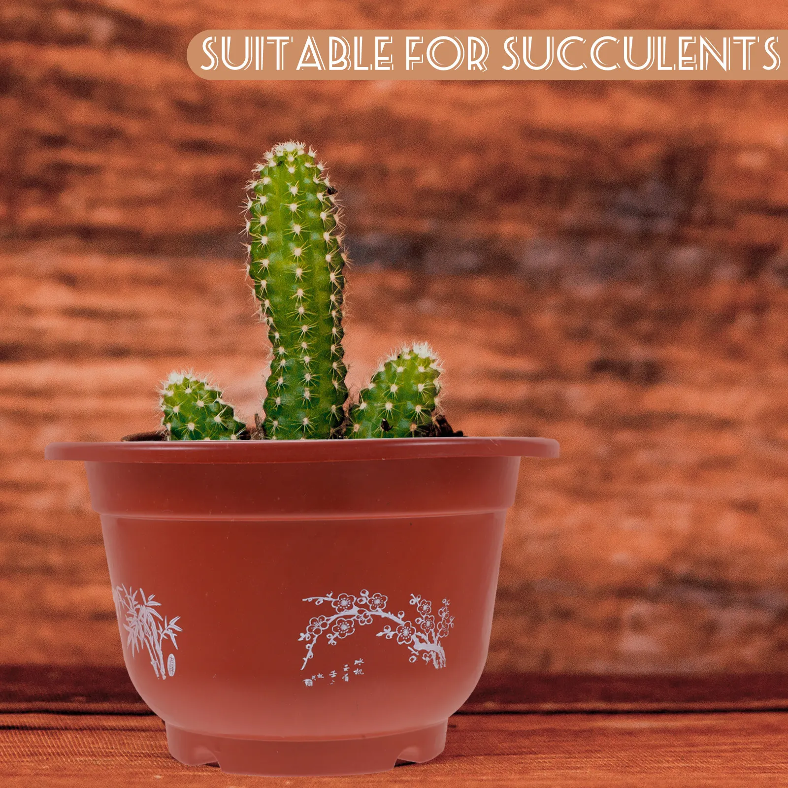 10Pcs Thick Plastic Flower Pots Round Nursery Planters for Indoor Plants Home Garden Seedlings