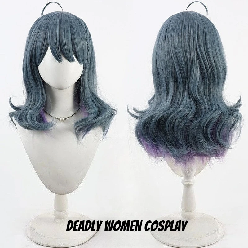 

VTuber Koshimizu Toru Cospaly Wig – Heat Resistant Fiber Wigs for Adult – Breathable Rose