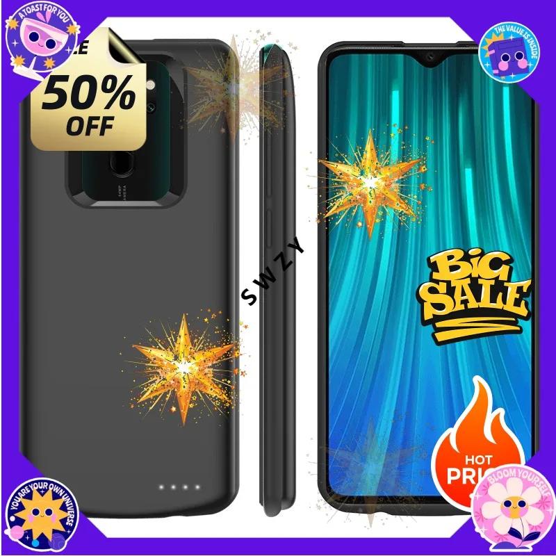 SWZY 10000mAh Backup Powerbank Case for Xiaomi Redmi Note 8 Pro/9 PRO External Battery Cases Charger Power Bank Charging Cover