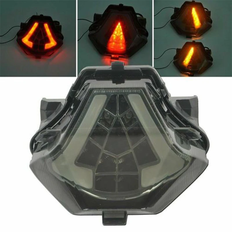 For Yamaha R3 R25 MT07 MT-07 MT 07 25 03 LED Rear Tail Running Flashing Light Stop Brake Blinker Turn Signals Flasher