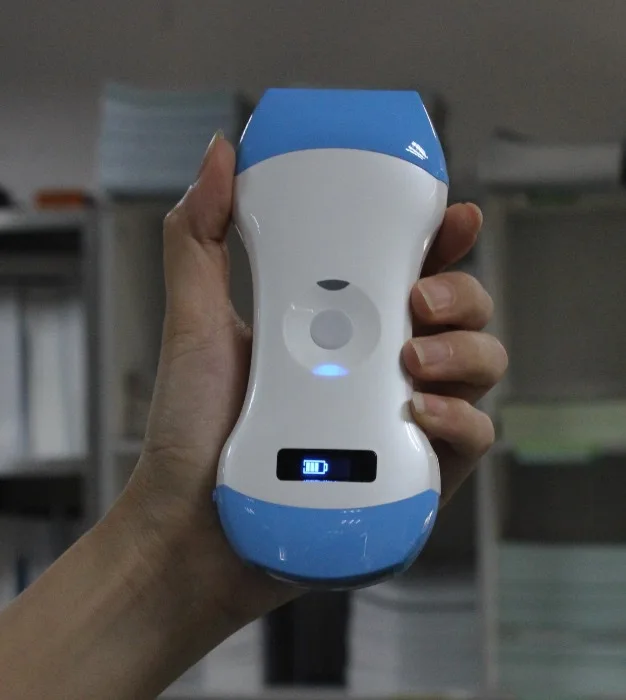 Microconvex Wireless Mini Ultrasound Scanner Double head with linear and curve type