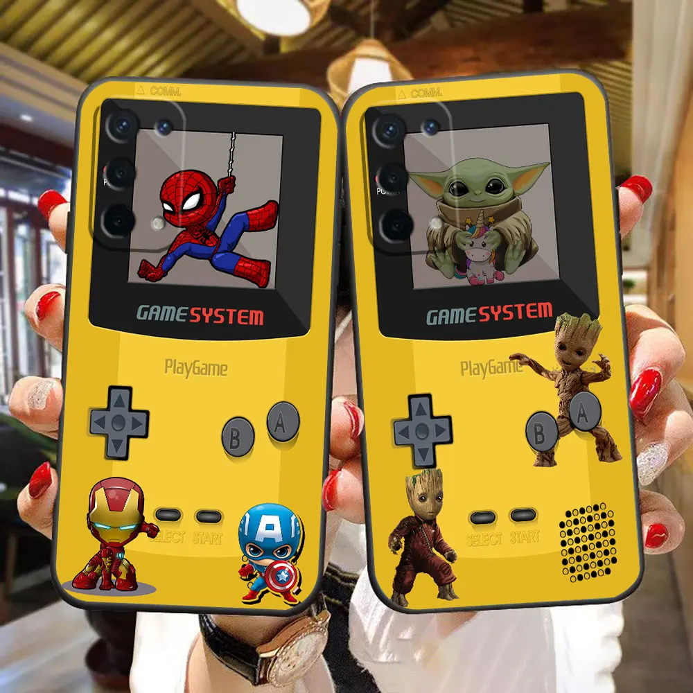 

Game-Boy Spider Iron Man Phone Case For OPPO RENO 11 11F 10 8 8T 8Z 7 7Z 6 6Z 5 5F 4 3 2F FIND X3 Lite Pro Plus Case Funda Shell