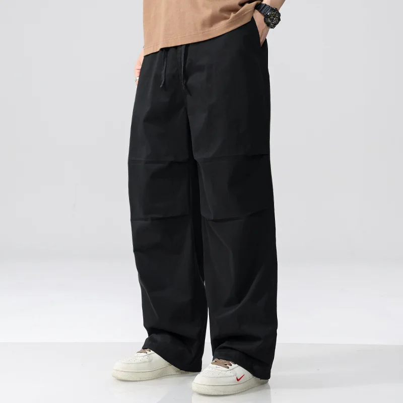 7635 Summer Casual Pants for Men 100% Cotton Good Quality Solid Color Multi Pocket Thin Hiking Fishing Outdoor Cargo Trouser