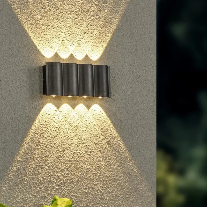 for Outdoor Waterproof Wall Lamp Creative Double Head Wall Washer Modern Simple Cultural Tourism Landscape Garden Light