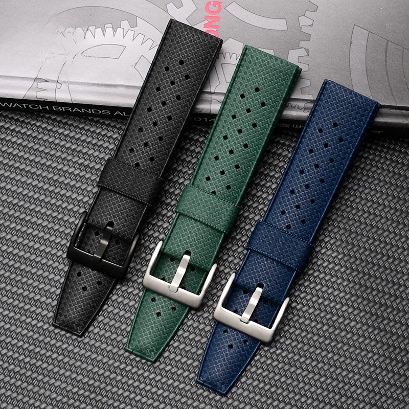 For Oris Silicone Strap Diving Series 65 Replica Edition Green Submariner with Tool 733 7720 Black Green Blue 22mm Watchbands