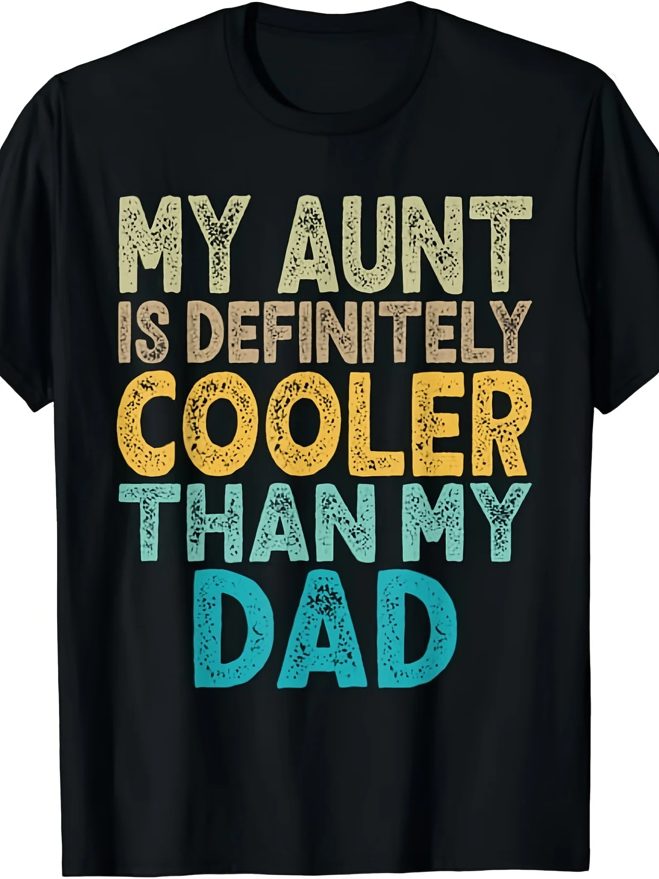 My Aunt Is Definitely Cooler Than My Dad Auntie Niece Gifts T-shirtSame Style for Men and Women 2025 Summer Short-sleeved Printed T-shirt Pure 220G