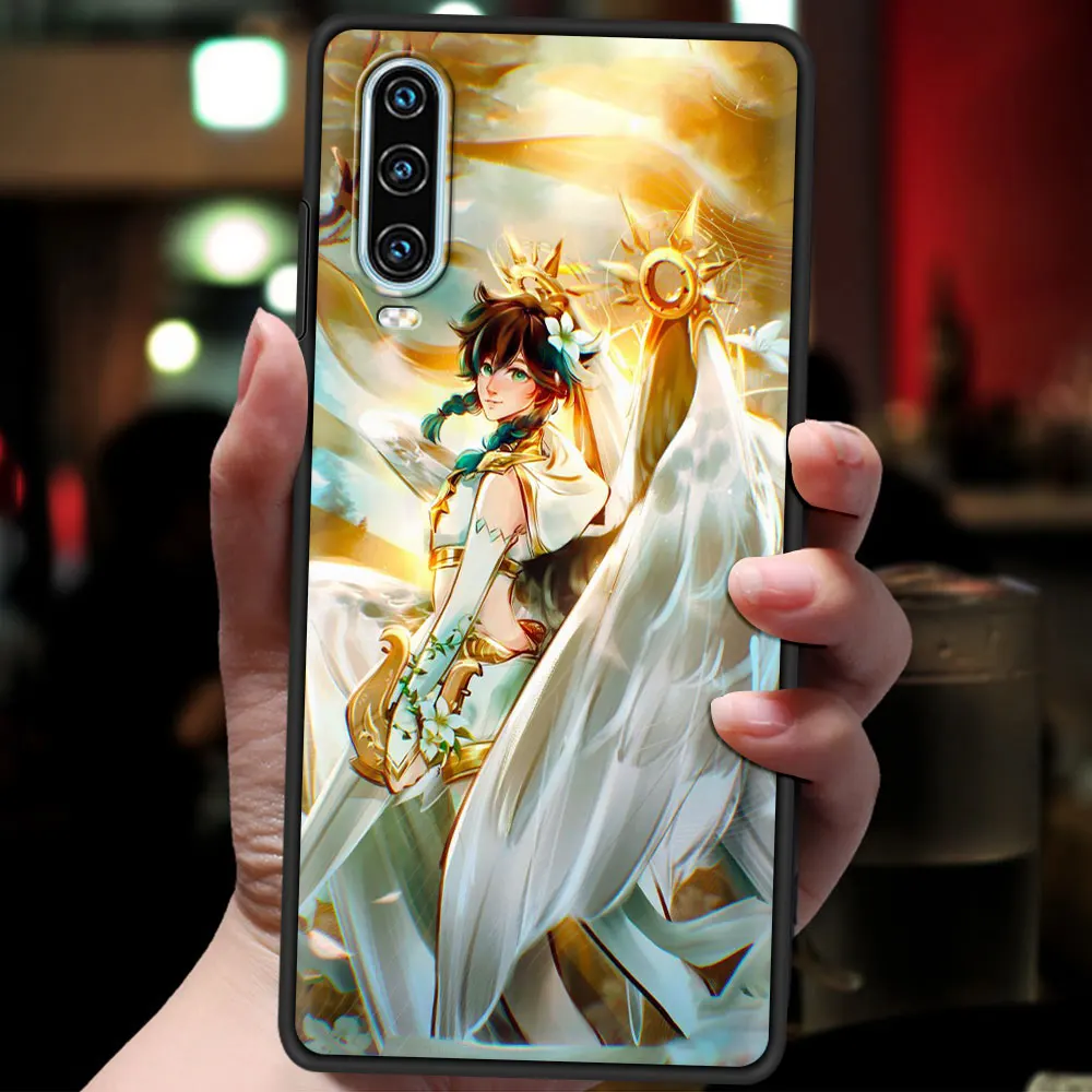 Genshin Auswirkungen Anime Telefon Fall Für Huawei P30 P40 Lite E P50 P20 Pro Y9 Y7 Y6 2019 P Smart 2021 Z Y6p Y7a Y9s Abdeckung Silikon