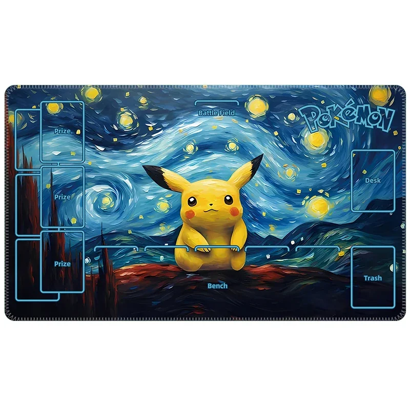 อะนิเมะ PTCG Battle Pad การ์ด Pad Van Gogh การ์ด PTCG Pad การ์ด Battle Board เดี่ยวการ์ดเกม Pad ตารางของขวัญของเล่น