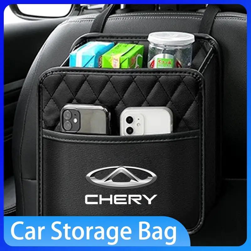 

Car Backseat Organizer Multifunction Leather Interior Hanging Storage Bag For Chery Fulwin QQ Tiggo T11 A1 A3 Car Accessories