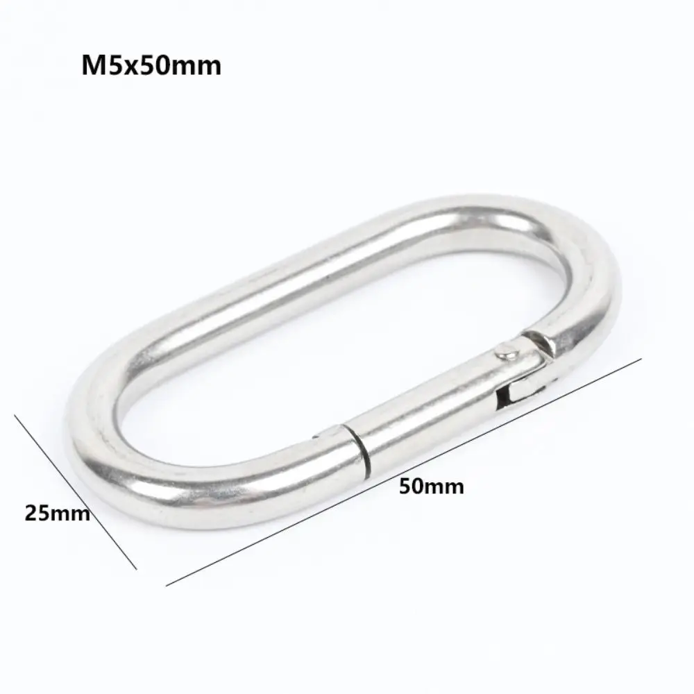 Stainless Steel Scuba Diving Hook Silver Multistyles Camping Carabiner Simple Hook Safety Diving Buckle Clip