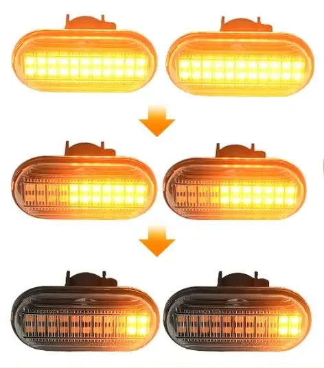 For Renault Clio Trafic Kangoo Dacia Logan Duster Nissan Interstar Dynamic Turn Signal Lamps Lights