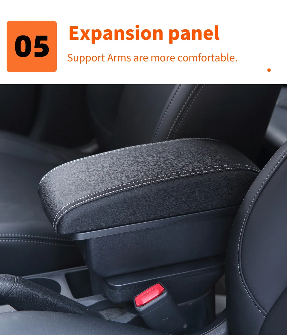 Für Volkswagen Tera Armlehnenbox für VW TERA Auto-Armlehne Zentrale Aufbewahrungsbox Innenraum-Spezialarmstütze Nachrüst-Autoteile – Detail 12