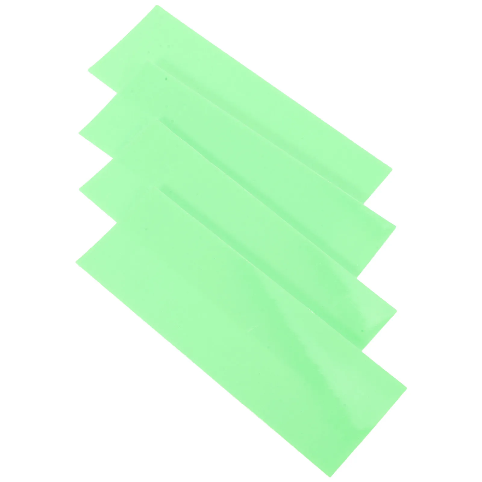 4Pcs Fingerboard Anti-Slip Grip Tape Glow-in-The-Dark Fluorescent Light Green 38mmx110mm Mini Skateboard Accessories Finger