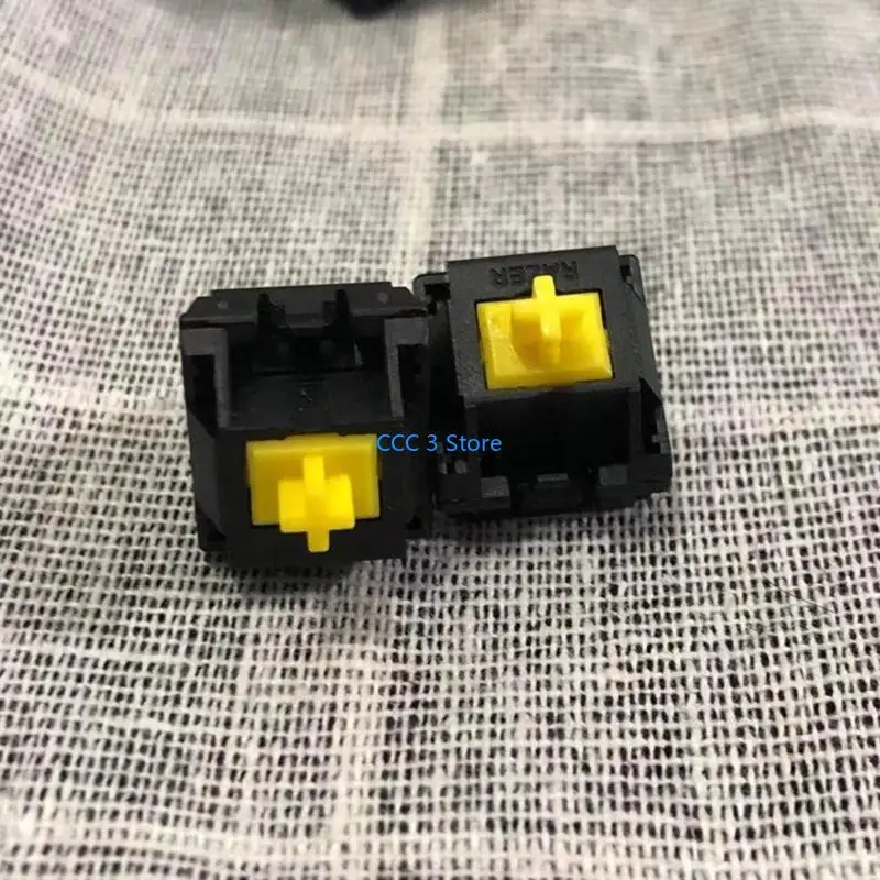 

97BF 4pcs RGB Желтая ось выключатели для BlackWidow X Gaming Клавиатуры переключатель поперечного вала для механической