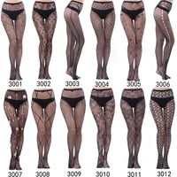 Halloween Women Fishnet Stocking High Waist Gothic Tights Fish Net Stockings Suspender Garter Pantyhose jacquard lace hollow out