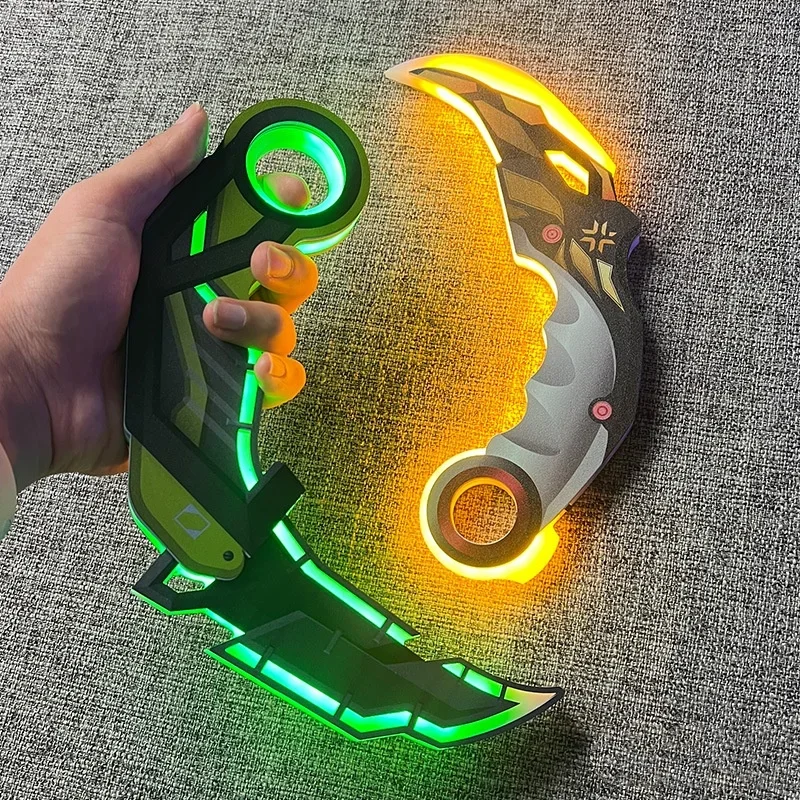 Cool Glowing LED Hand Prop: Type-C Rechargeable, Touch Sensor Switch Light Up Fidget Toy for Party & Daily Play