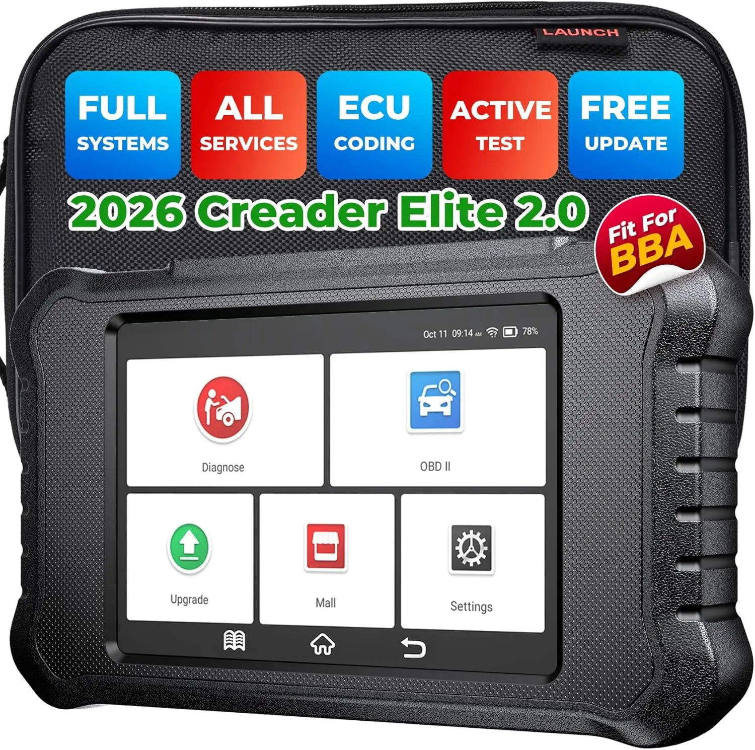 

Professional OBD2 Car Scanner with Full System Diagnostics, ECU Coding & Lifetime Updates