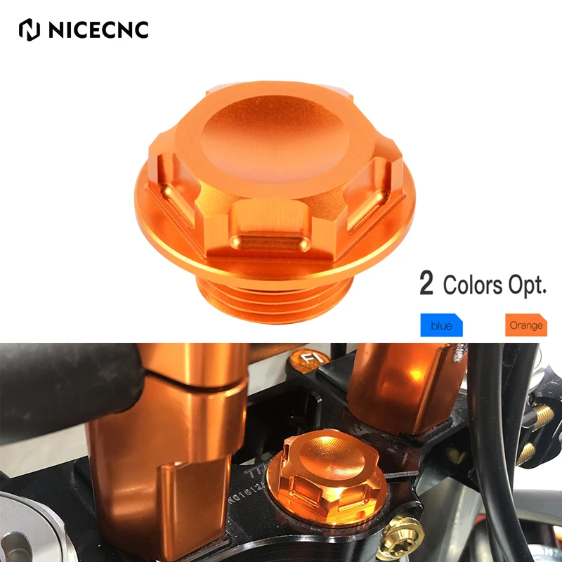 NICECNC para KTM EXC 300 EXCF 350 SX 125 SXF 450 XCW 500 XC 300 XCF 690 ENDURO 2004-2023 FREERIDE 350 tornillo de tuerca de vástago de dirección