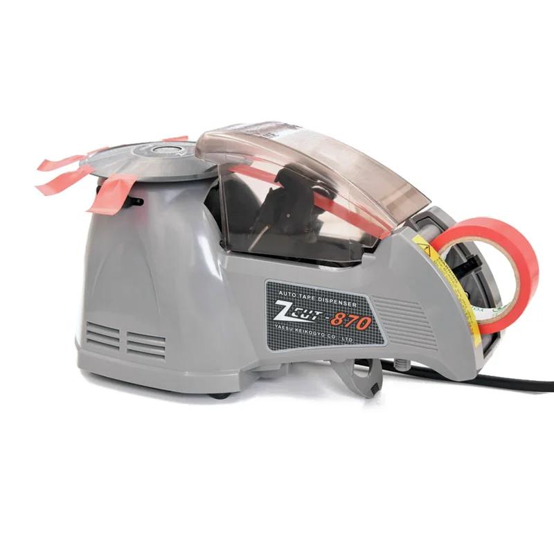 ZCUT-870 Electric Automatic Tape Dispenser Movable Sensor Function for Apparel Cutting Polyimide/Acetate Plastic Cartons
