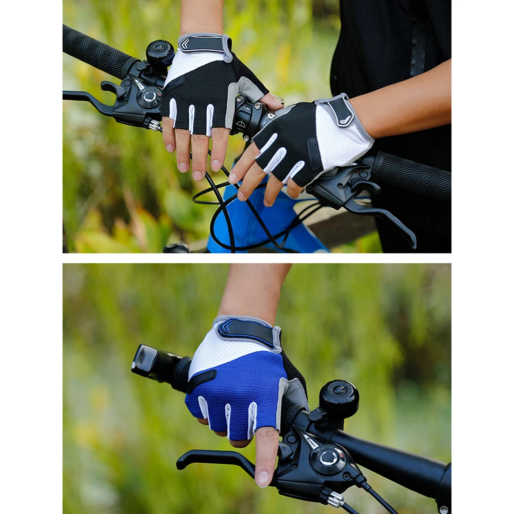 

Cycling Half Finger Anti-slip Gloves Fahrradhandschuhe Damen Women Riding Bike