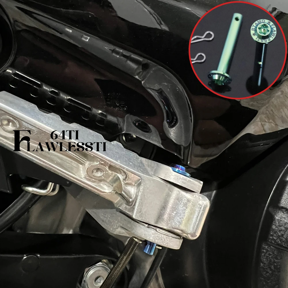 

FLAWLESSTI Gr5 Titanium Pin Footrest Pin For Xmax 300 Tmax 560 Nmax 155 Aerox 155 Wave 125