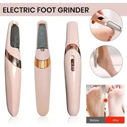 NEW USB Electric Dead Skin Pedicure Automatic Foot Grinder Rechargeable Roller Feet Pedicure Tool with 2 Removable Roller Heads
