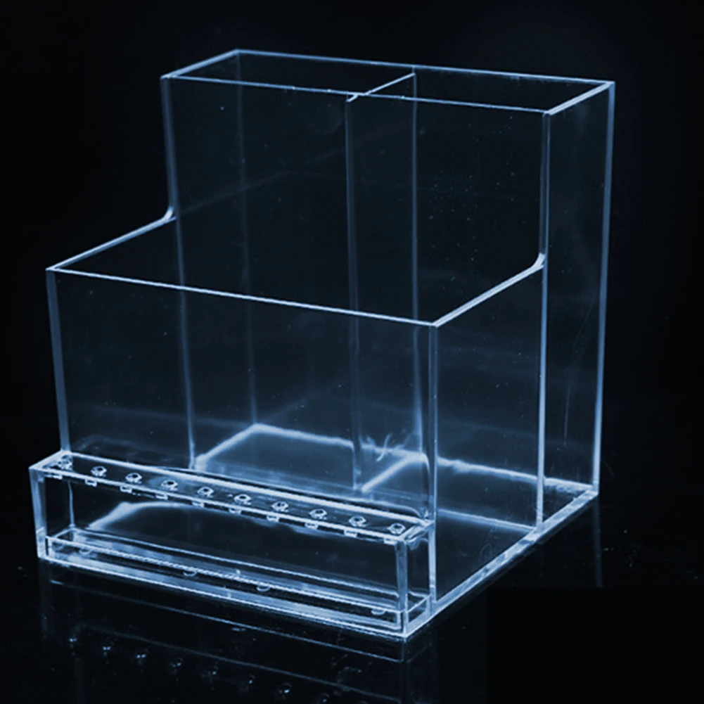 Transparent Nail Drill Bits Storage Rack 3-Row