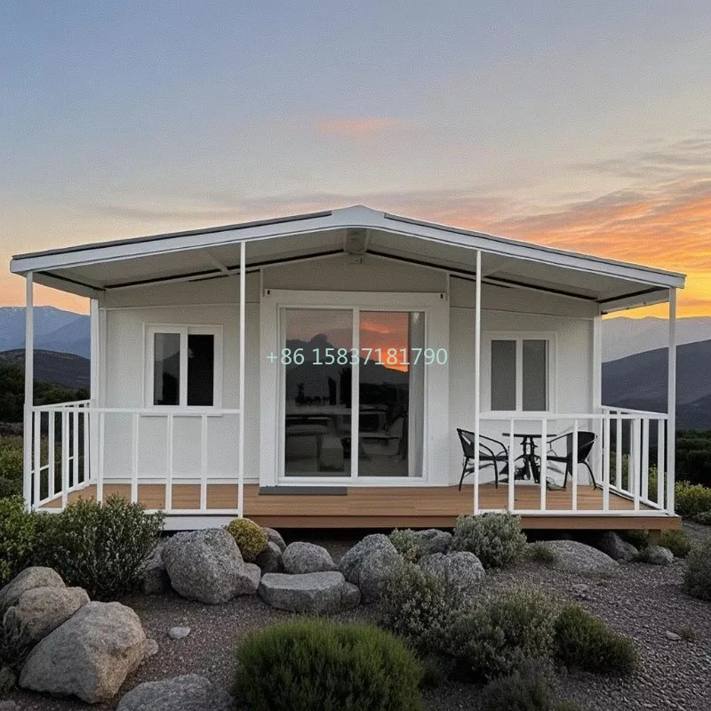 Luxury Container House Double Wing Extension Steel Prefabricated Container House 20ft Easy Install Foldable Office Unit Hotel