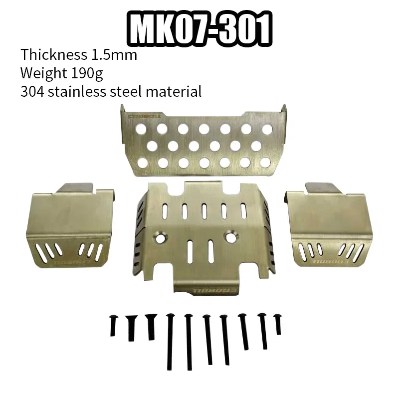 

JK07Pro Модификация альпинистского автомобиля Обновление OP Аксессуары Броня шасси Передняя и задняя защита от столкновений MK07-301