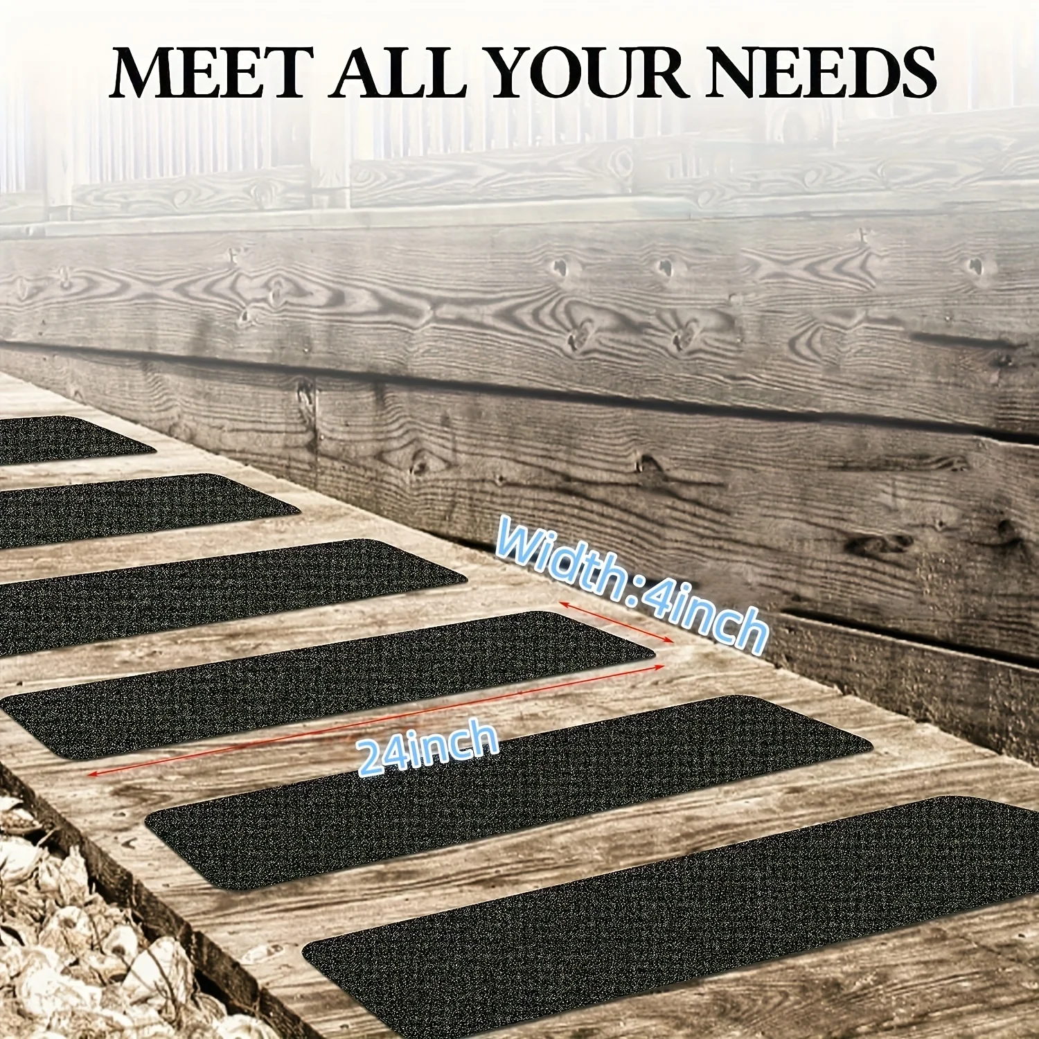 10 قطع من شريط المضاد للانزلاق مقاس 4 × 24 بوصة، 80 حبيبة للسلالم وألواح التزلج والطوابق. الثقيلة، الجر المتفوق والسلامة في الهواء الطلق!