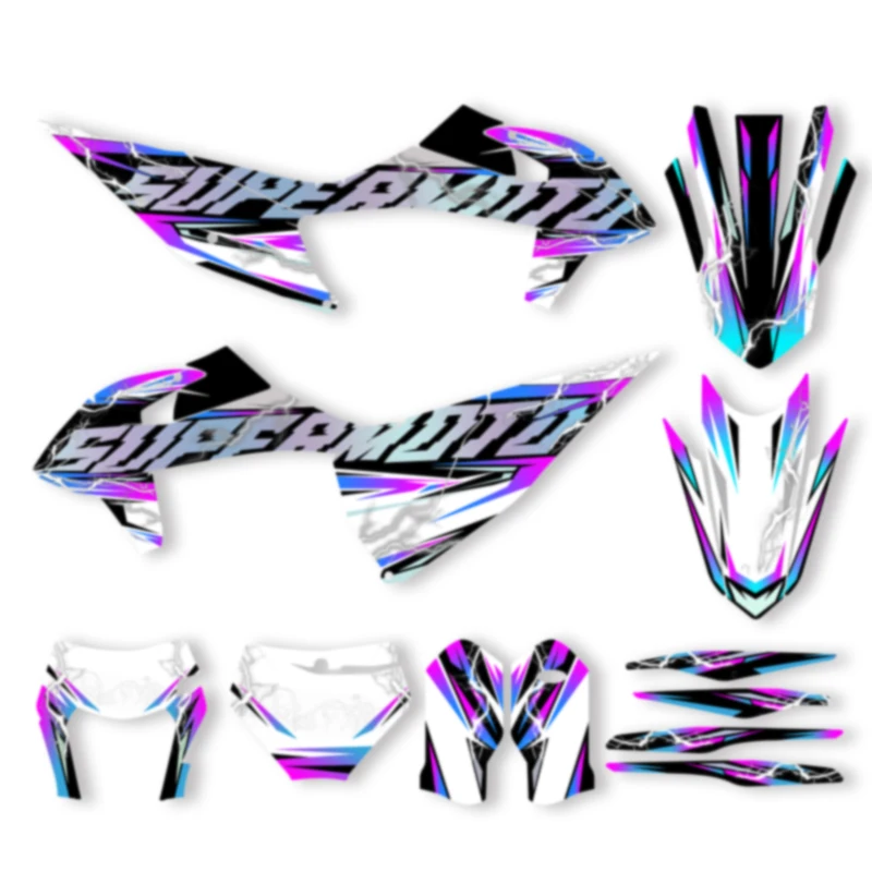 

DSMTECH For KTM EXC EXC-F 2020 2021 2022 2023 150 200 250 300 350 450 500 Graphics DECALS Stickers For 2019-2022 SX SXF 010