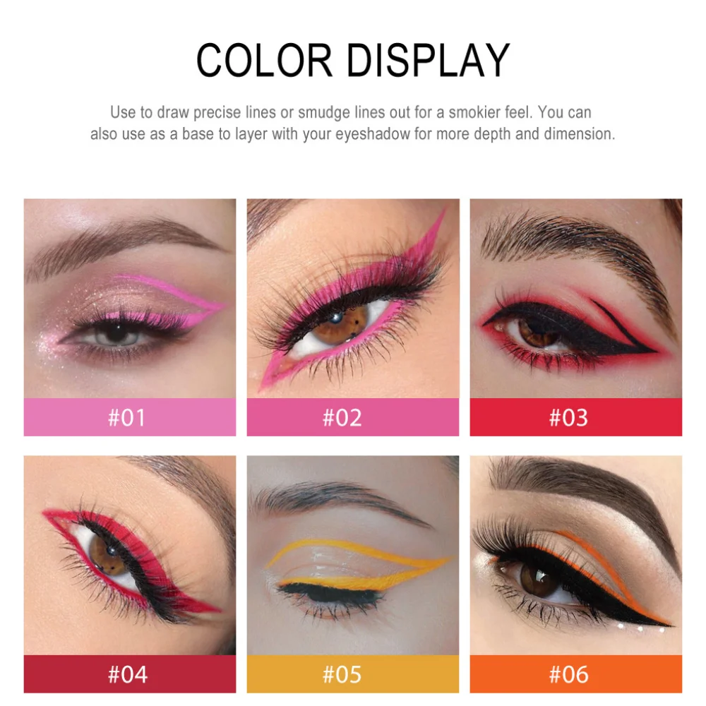 20pcs Colored Eyeliner Set Waterproof Eyeliner Pencil Long Lasting Eye Shadow Matte Eye Liner Makeup Cosmetic Gift Box