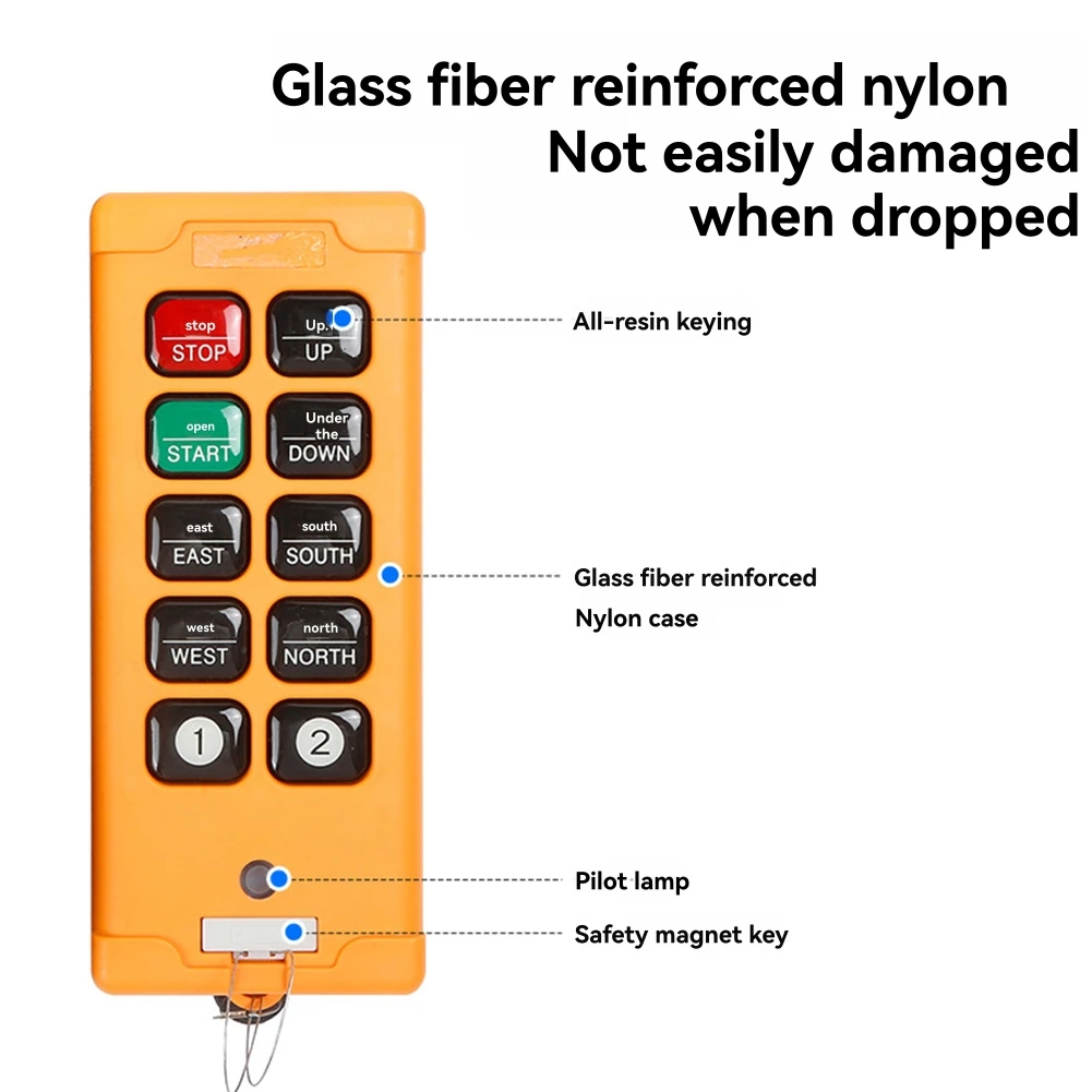 AAA87 Промышленный беспроводной кран, радиосистема дистанционного управления, 1 передатчик, 10 каналов, 1 скорость, подъемник, дистанционный переключатель