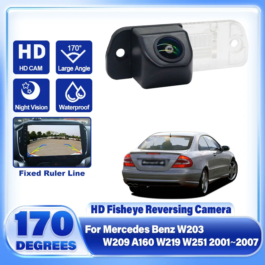 

Резервная камера заднего вида для Mercedes Benz W203 W209 A160 W219 W251 2001 ~ 2007 с ночным видением HD CCD стандартная камера