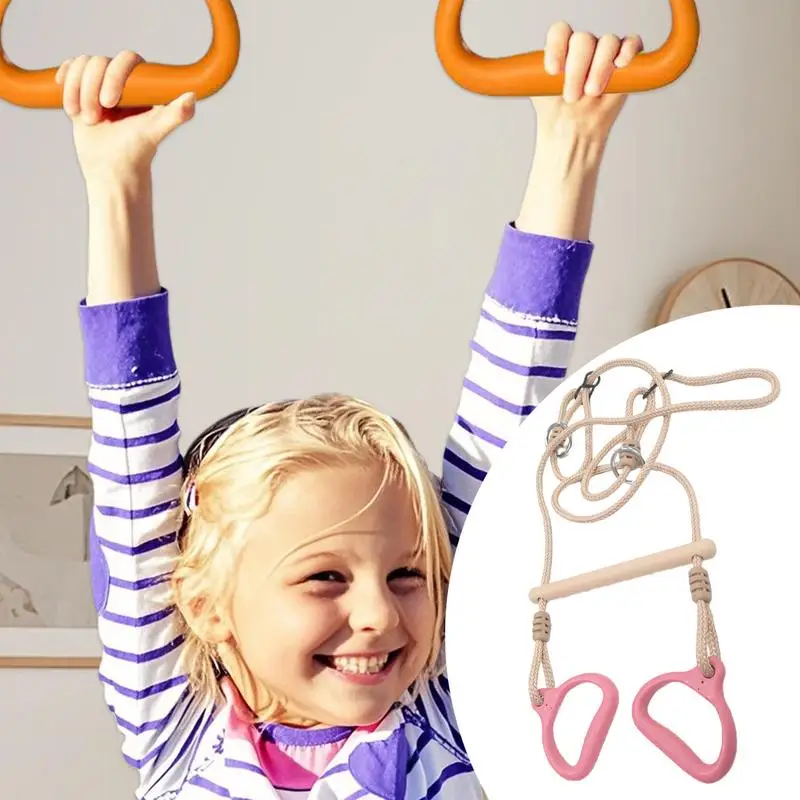 Swing Bar Fitnessapparatuur Ringen Bar Grappig Ergonomisch Stabiel Kinderspel Voor Volwassenen Kinderen Achtertuin Speeltuin Binnen Buiten