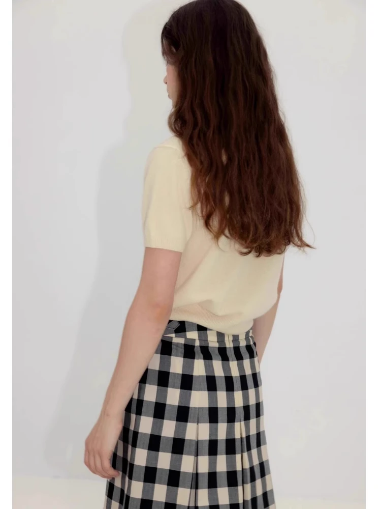 

Футболка Bla ort Sve в американском стиле, женская летняя футболка с высокой талией, круглый вязаный топ Ne Straight Tube Sle