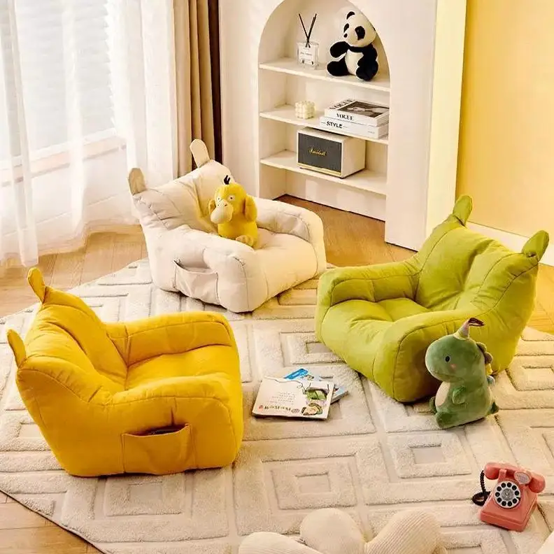 Children's sofa lazy reading seat arrangement cartoon mini girl sofa chair sitting on the floor baby sitting skin-friendly