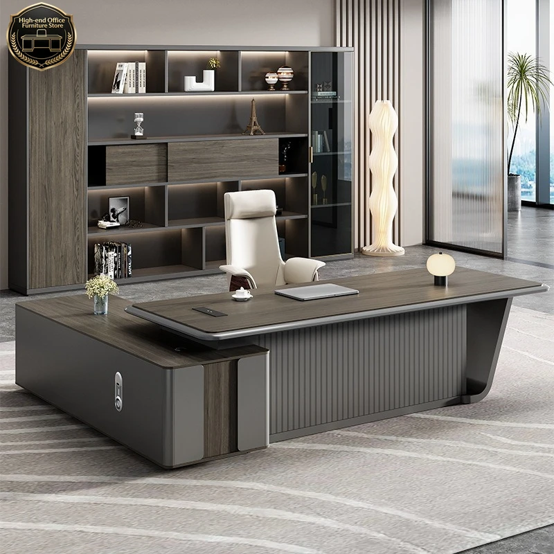 President Chairperson's Boss Desk Senior Sense Manager Office table Chair Combination fashionable sillas de escritorio furniture