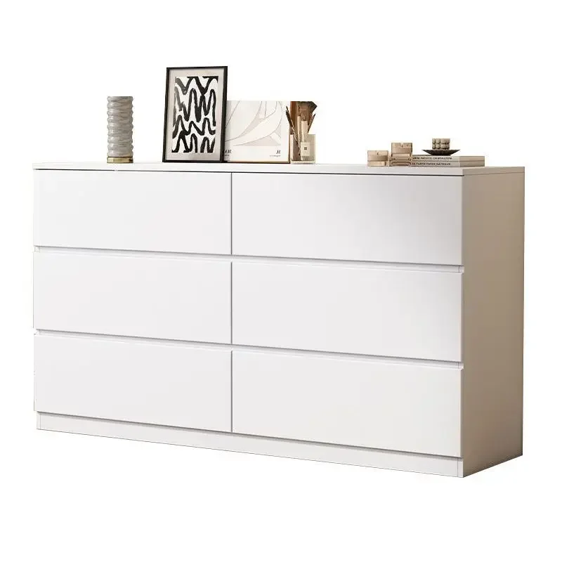 

New chest chest chest creamy style bedroom dresser simple modern multi-layer wall drawer storage locker