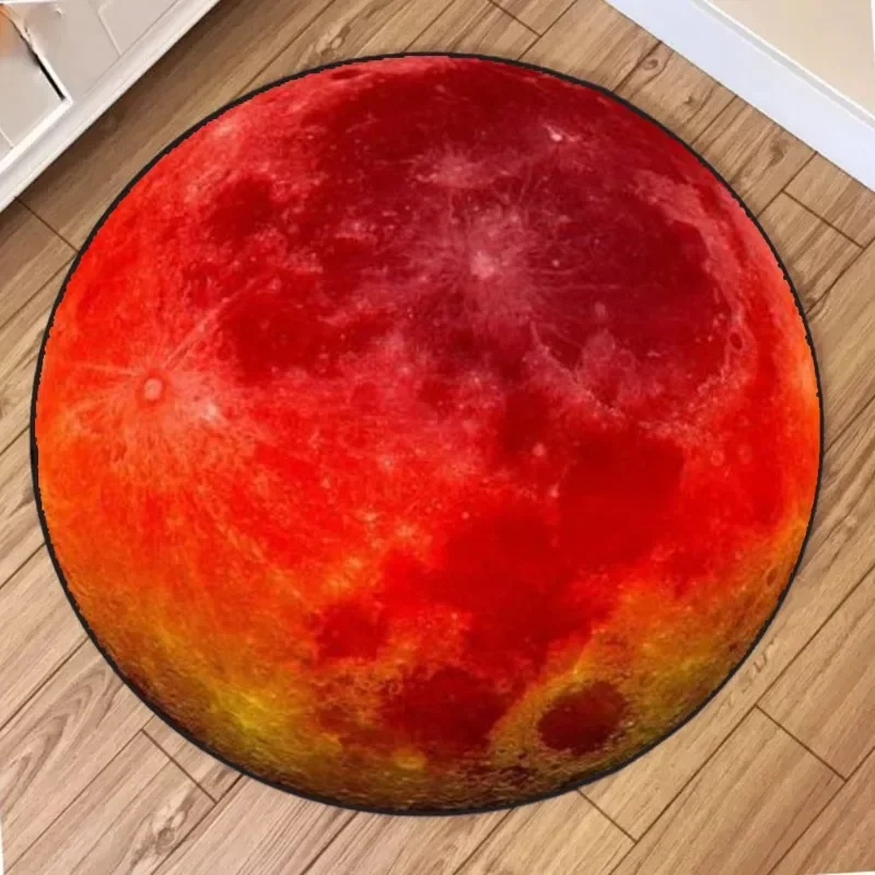 Round Rug – Fashionable Non-Slip Wear-Resistant Soft Floor Mat for Living Room & Bedroom Decor